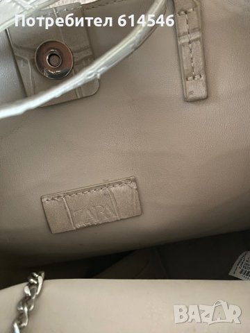 Бежова чанта Zara, снимка 4 - Чанти - 38518279