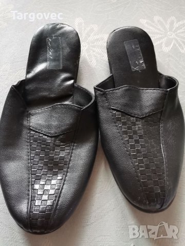 Кожени мъжки пантофки