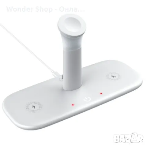 📱 Безжично зарядно за мобилни устройства 3 в 1 + лампа – вашият най-добър помощник за зареждане! 📱, снимка 4 - Безжични зарядни - 49587451