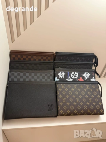 👜Мъжка чанта Клъч Louis Vuitton, снимка 6 - Чанти - 53985650