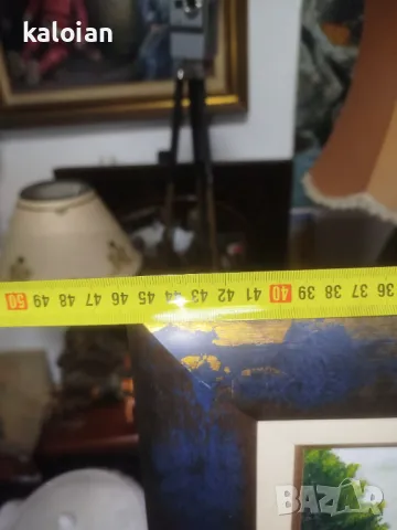 Масло на платно. Подписана испанска картина. Стилна рамка с размери от снимките. Цена 100 лв. Пълен , снимка 7 - Картини - 49785557