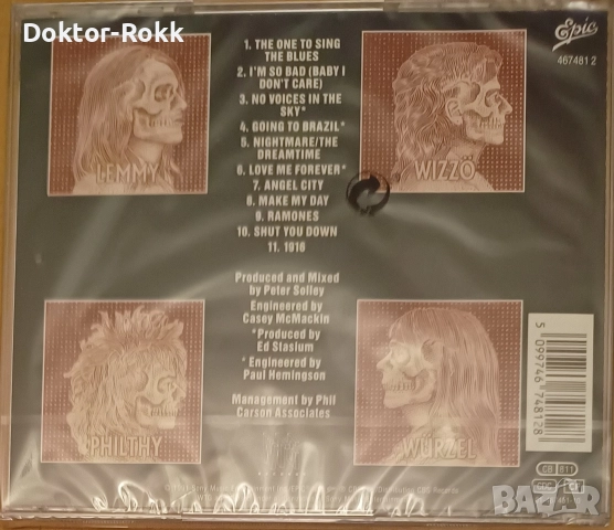 Motorhead - оригинални запечатани дискове , снимка 3 - CD дискове - 52744066