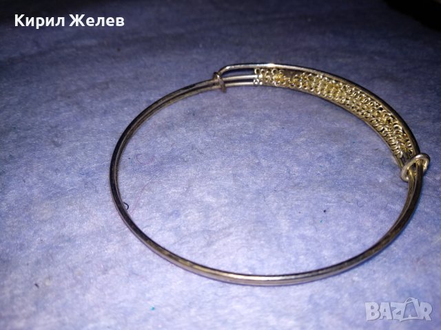 ЗЛАТИСТА ВИНТИДЖ ГРИВНА ИНТЕРЕСЕН ФИЛИГРАНЕН АРТ ДИЗАЙН СТОМАНЕНА НЕРЪЖДАЕМА 38000, снимка 7 - Гривни - 40832180