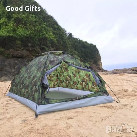 Водоустойчива камуфлажна палатка за къмпинг, снимка 1 - Палатки - 40838600