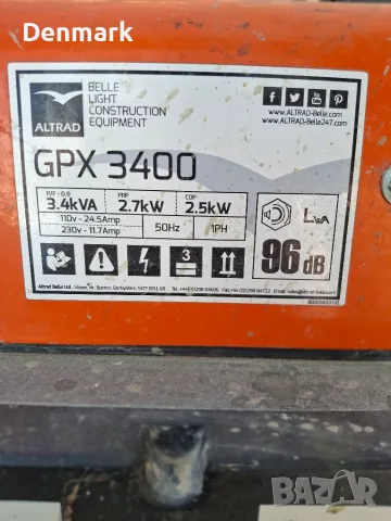 Бензинов генератор Belle GPX 3400, снимка 4 - Генератори - 55970395