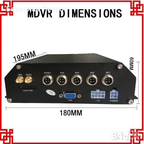 4G MDVR Видеорегистратор за автобус и камион AC63, снимка 3 - Аксесоари и консумативи - 55786357