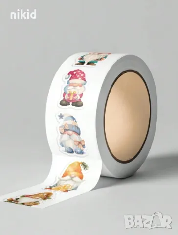 100 бр Гном джудже самозалепващи лепенки стикери за ръчна изработка за подарък, снимка 2 - Други - 47442663