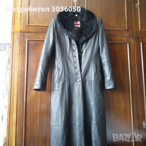 Продавам дамско кожено манто и кожено яке, снимка 1 - Палта, манта - 37258244