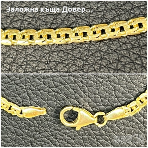 Златен Ланец кръст синджир krast ланче 14 к 585 gold zlato  lanec lance, снимка 10 - Колиета, медальони, синджири - 52159929