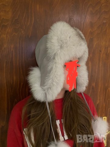 Зимна шапка естествен косъм, снимка 2 - Шапки - 42888625
