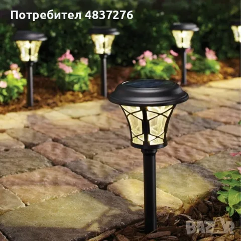Комплект от 8 соларни лампи тип фенер, снимка 6 - Соларни лампи - 56138498