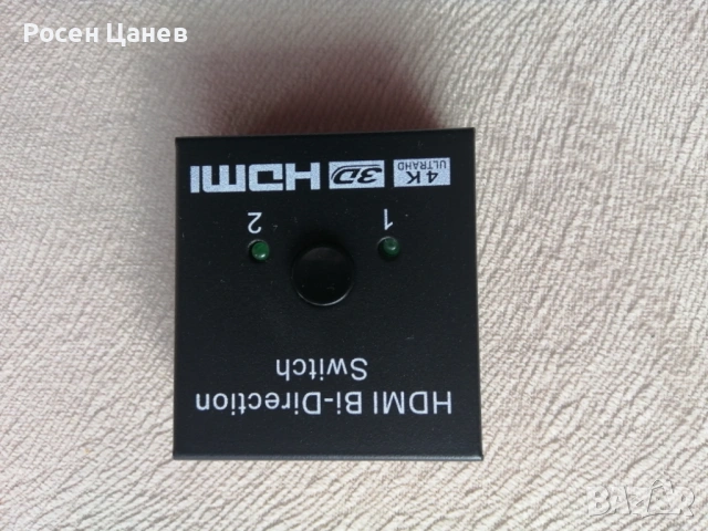 Продавам двупосочен hdmi превключвател, zik, 2 към 1 hdmi, hdmi switch, splitter за компютри и монит