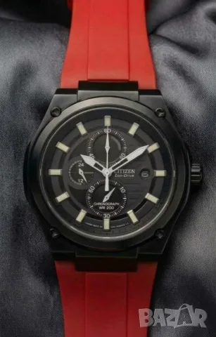 CITIZEN Eco-Drive Solar Watch Соларен японски мъжки часовник хронограф стоманен с дата