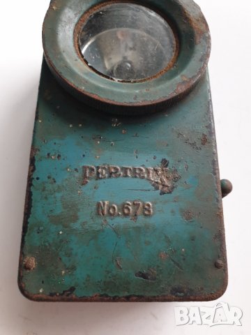 Рядък немски сигнален фенер PERTRIX N 678 WWII, снимка 3 - Колекции - 39833569