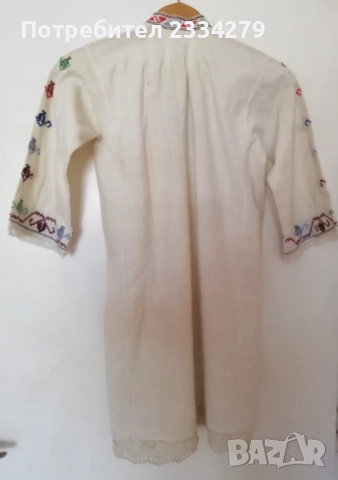 Автентична българска народна риза с бродерии. , снимка 2 - Антикварни и старинни предмети - 52977202