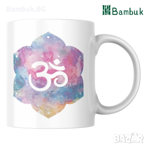  Чаша “Буда | ОМ”, снимка 3 - Чаши - 52577122