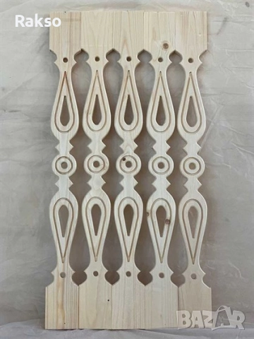 Балюстри дървени плоски., снимка 3 - Строителни материали - 52533878