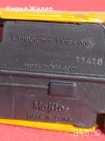 Метална количка LAMBORGHINI MADE IN CHINA перфектно състояние за КОЛЕКЦИЯ ДЕКОРАЦИЯ 19050, снимка 10 - Колекции - 40663496