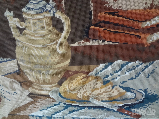 Голям размер гоблен - ръчна изработка, снимка 12 - Гоблени - 51597901