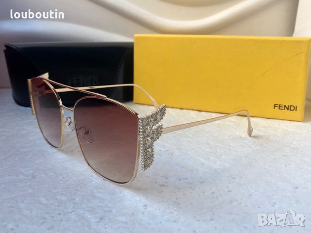 Fendi 2020 дамски слънчеви очила с камъни, снимка 11 - Слънчеви и диоптрични очила - 30737575