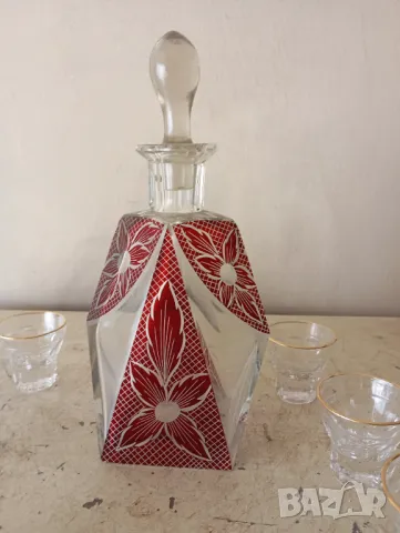 Кристален сервиз за алкохол бохемия, снимка 2 - Сервизи - 49383782