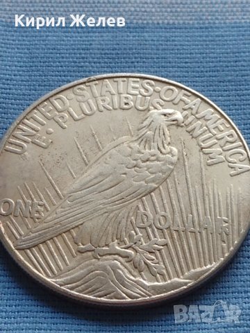 Монета 1 долар 1923г. САЩ РЕПЛИКА на Американския сребърен долар за КОЛЕКЦИЯ 29769, снимка 3 - Нумизматика и бонистика - 42703239