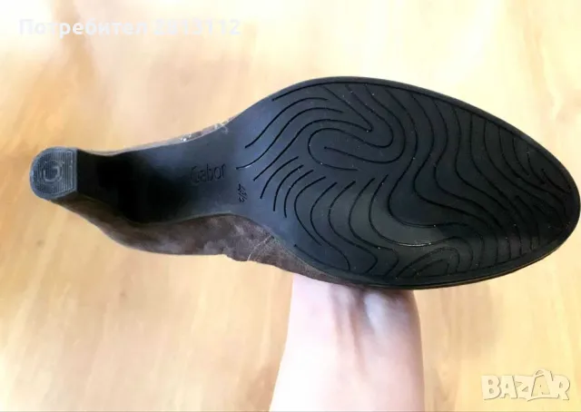 Нови велурени боти GABOR, 37р., снимка 4 - Дамски боти - 47315615