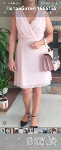 Официална рокля в розово размер EU38/M, снимка 1
