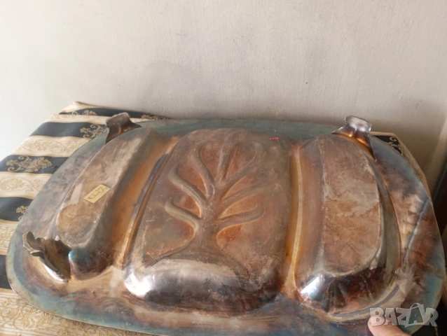 Винтидж посребрен поднос,табла, снимка 5 - Аксесоари за кухня - 54298963