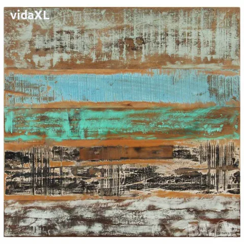 vidaXL Трапезна маса, 82x80x76 см, регенерирано дърво масив, снимка 2 - Маси - 56147135