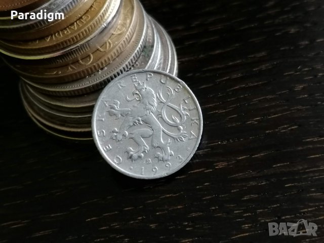 Mонета - Чехия - 50 халера | 1993г., снимка 2 - Нумизматика и бонистика - 29264021