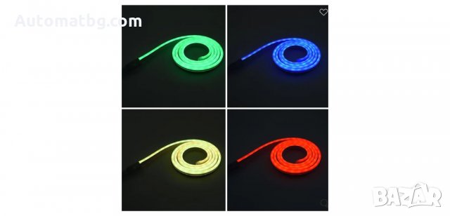 Многоцветна водоустойчива LED лента, неон с дистанционно, Automat, снимка 3 - Лед осветление - 34189186