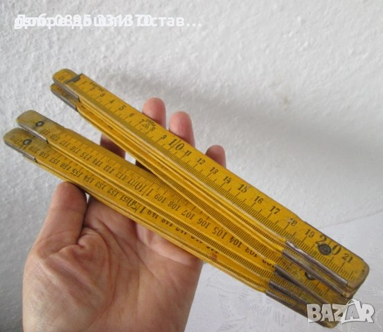  стар катинар с ключ, сгъваем метър, метри, снимка 17 - Други ценни предмети - 28955737