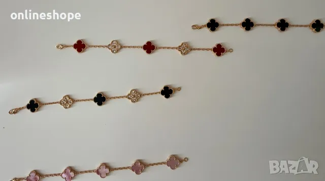 Van Cleef & Arpels Гривна с 18к златно покритие - ПЕЧАТ , снимка 10 - Гривни - 50286070