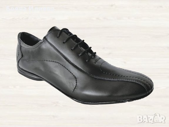 Български мъжки официални обувки от естествена кожа (модел 2024), снимка 1 - Официални обувки - 37564343