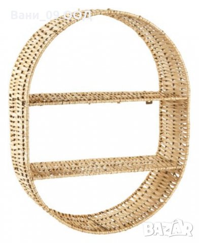 Стенен рафт от плетена върба, снимка 3 - Етажерки - 33770274