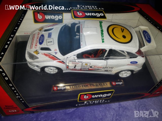 Ford Focus Rally. 1.24 Bburago. Made in Italy.!
