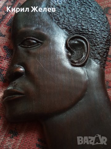 Стара африканска АБАНОСОВА фигура БАРЕЛЕФ ПАНО Ръчна МАЙСТОРСКА ХУДОЖЕСТВЕНА ТРАДИЦИОННАработа 40559, снимка 2 - Антикварни и старинни предмети - 42314758