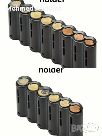 8/6 слотов органайзер за евро монетници