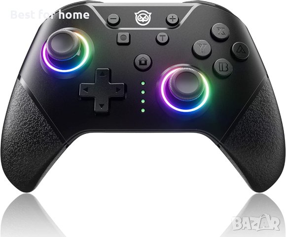 Контролер NYXI Switch Pro, контролери за безжичен превключвател с LED светлина, турбо контролер , снимка 7 - Джойстици и геймпадове - 40518089