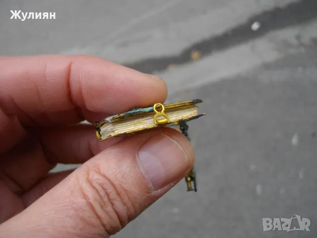 БРОШКА ДИПЛЯНКА СССР С ПОЗЛАТА И ЕМАЙЛ , снимка 5 - Антикварни и старинни предмети - 48143768