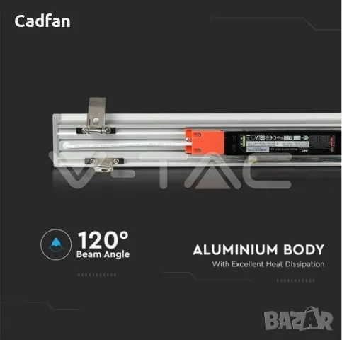 ЛЕД LED Линейна лампа SAMSUNG ЧИП 80W 6400К 240см, снимка 7 - Лед осветление - 48058970