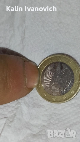 1евро с буквата F И грешка при печатането и 50 евро цента , снимка 3 - Нумизматика и бонистика - 53893817