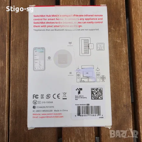 SwitchBot Hub Mini (Matter Enabled) – Смарт интелигентен хъб и IR дистанционно, снимка 2 - Смарт домашни устройства (Smart Home) - 56381270