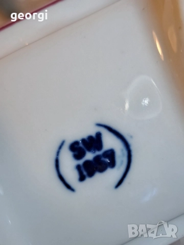 български порцеланов сервиз за ракия завод Сталин Видин 27/5, снимка 4 - Сервизи - 51765729