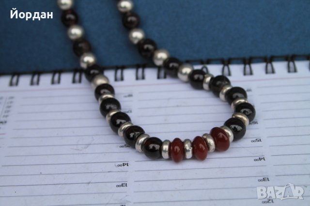 Дизайнерски накит/гердан-сребро,гранат,карнеол, снимка 15 - Колекции - 40486029