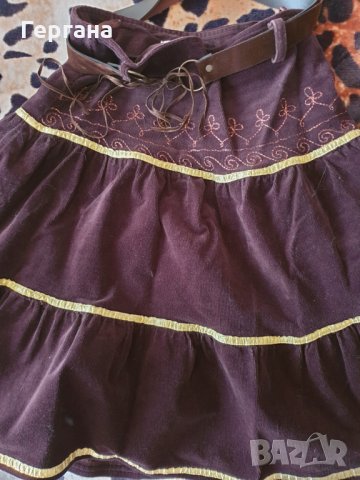 Джинсова пола, снимка 2 - Поли - 32060140