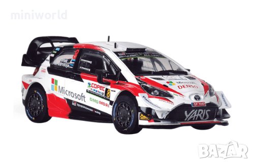 Toyota Yaris WRC 2019 Ott Tänak/ Martin Järveoja - мащаб 1:43 на IXO/Salvat нов в PVC дисплей-кейс