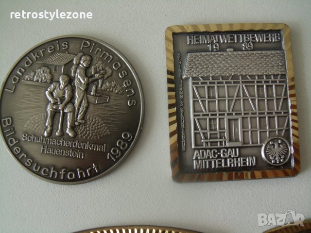 № 7146 лот 7 броя стари метални плакети ADAC, снимка 3 - Други ценни предмети - 42223117