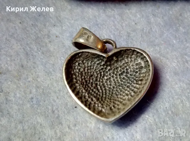 СТАР СКЪПОЦЕНЕН РОМАНТИЧЕН СЪРЦЕВИДЕН МЕДАЛЬОН СРЕБРО 925 АРТ ПЕНДАНТ 44832, снимка 3 - Колиета, медальони, синджири - 48901255